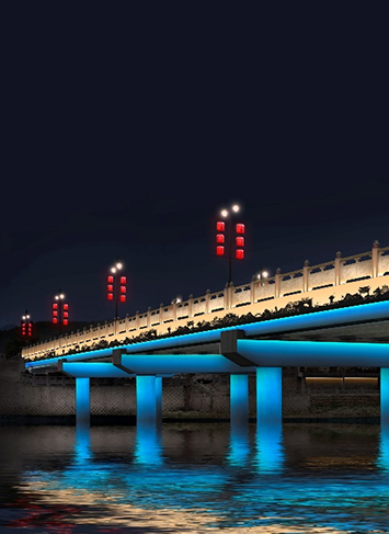 Projet d'éclairage de scène nocturne de la ville de Heqiao